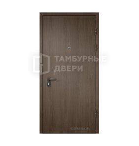 Дверь в тамбур глухая в подъезд ламинат — скелет ТД-10