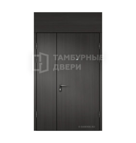Дверь тамбурная глухая с фрамугой МДФ — скелет ТД-219