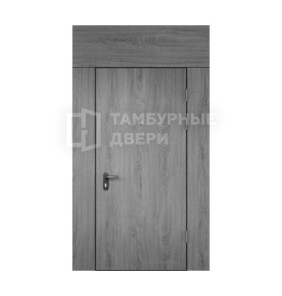 Дверь тамбурная глухая с фрамугой и перегородкой МДФ — МДФ ТД-93